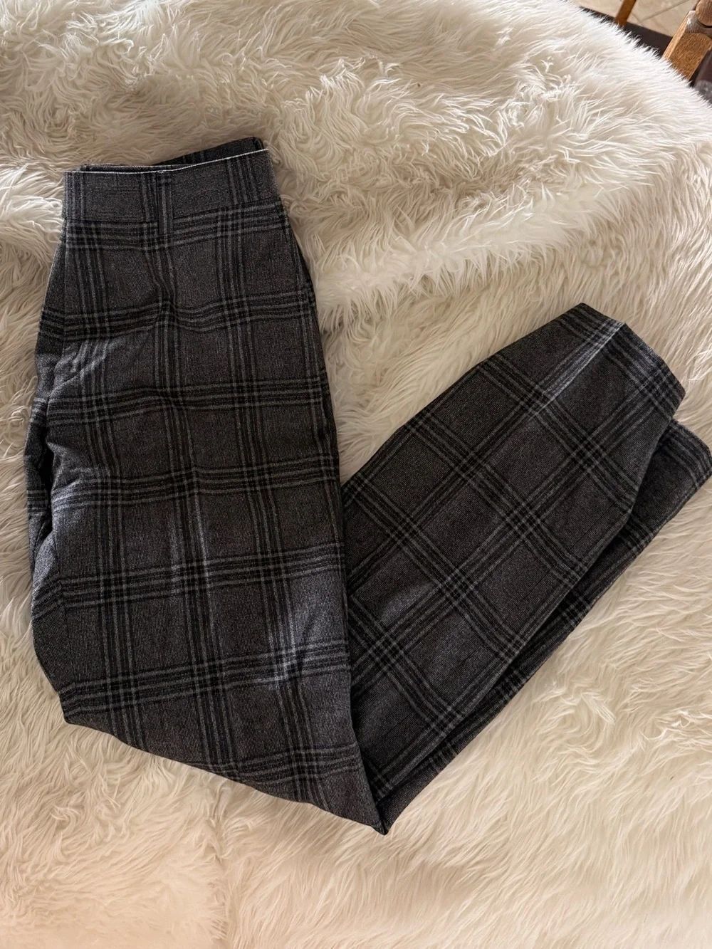 Tommy Hilfiger Charcoal Plaid Dress Pants